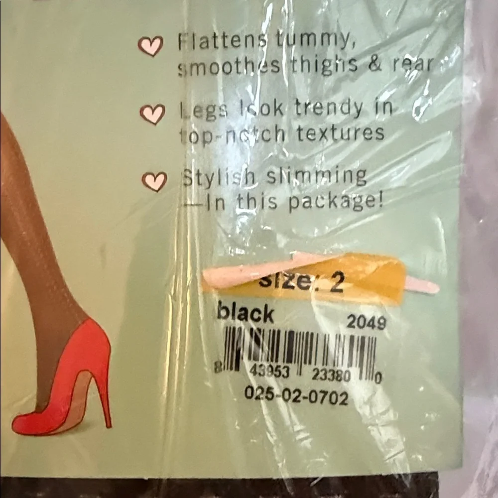 SPANX Love Your Assets Black Leg Tights, Sz 2, See Photo For Fit